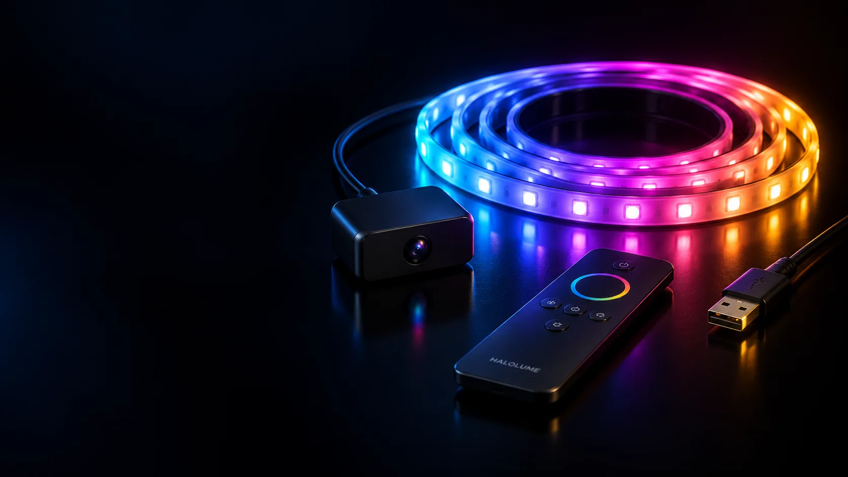 Halolume ledstrip met kleursensor en afstandsbediening