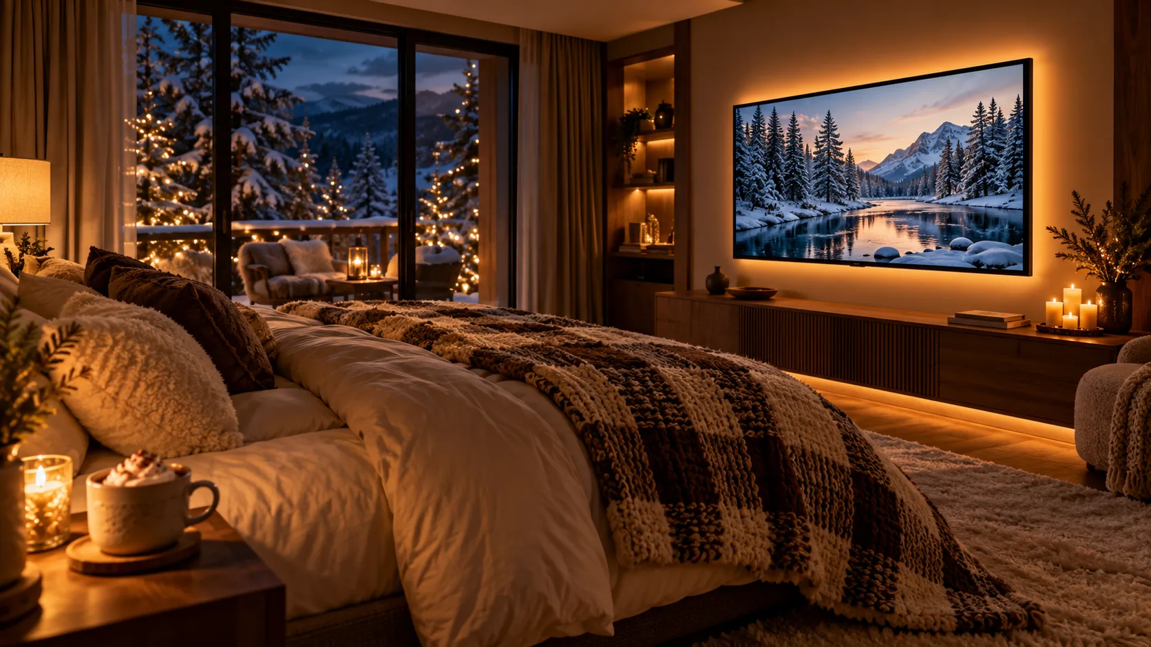 Slaapkamer met Halolume